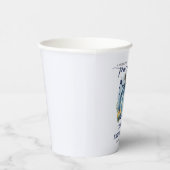 青い小さなかぼちゃの彼の方法で男の子の赤ちゃんシャワー 紙コップ (右)