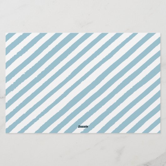 青い小さなカボチャの男の赤ちゃんシャワー予測 便箋 (裏面)