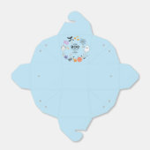 青い小さなブーかわいい幽霊ハロウィーン赤ちゃんシャワー フェイバーボックス (折り畳みなし)