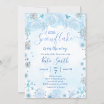 青い小さな雪の結晶がやってくる！ベイビーシャワー