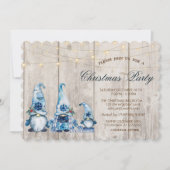 青い小人の森のクリスマス・パーティー 招待状 (正面)