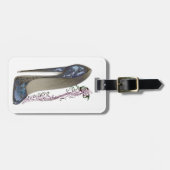 青い小剣の靴の芸術のラプソディ ラゲッジタグ (正面横)