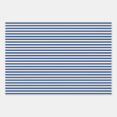 青い小枝とピンクベリーのクリスマスパターン ラッピングペーパーシート (正面2)