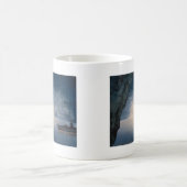 青い小洞窟、Capriのカンパニア州、イタリアの島 コーヒーマグカップ (中央)