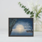 青い小洞窟、Capriの島の、イタリアのヴィンテージの写真 ポストカード (スタンド正面)