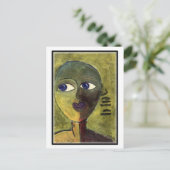 青い少年のはがき ポストカード (スタンド正面)