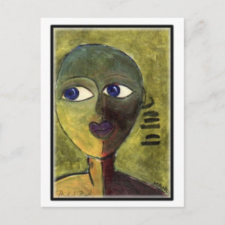 青い少年のはがき ポストカード