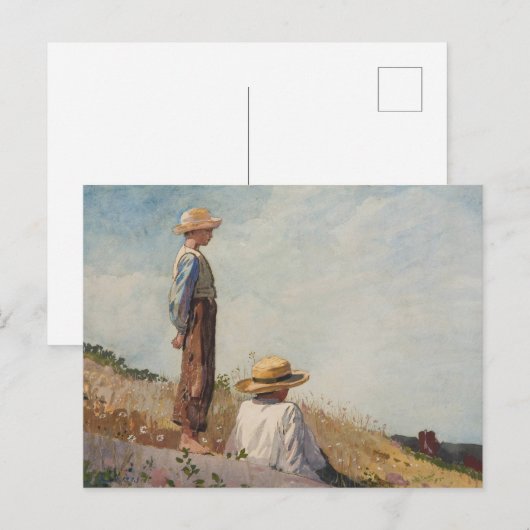 青い少年 ポストカード (正面/裏面)