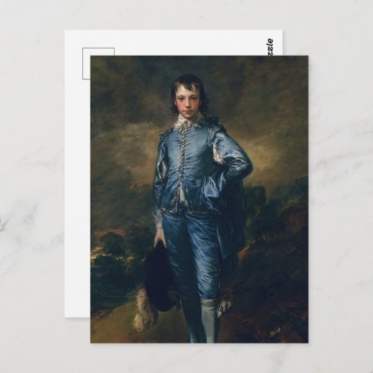 青い少年 ポストカード (正面/裏面)