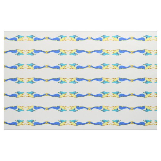 青い尾の人魚のパターン#2 ファブリック (ファットクウォーター)