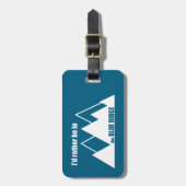 青い尾根の山の中にいるほうがいい ラゲッジタグ (正面縦)