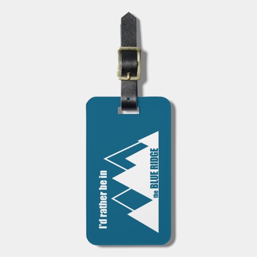 青い尾根の山の中にいるほうがいい ラゲッジタグ (正面縦)