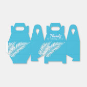 青い屋根の白い手のひらパーティーファヴォリーボックス フェイバーボックス (折り畳みなし)