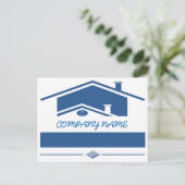 青い屋根 ポストカード (スタンド正面)