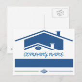 青い屋根 ポストカード (正面/裏面)