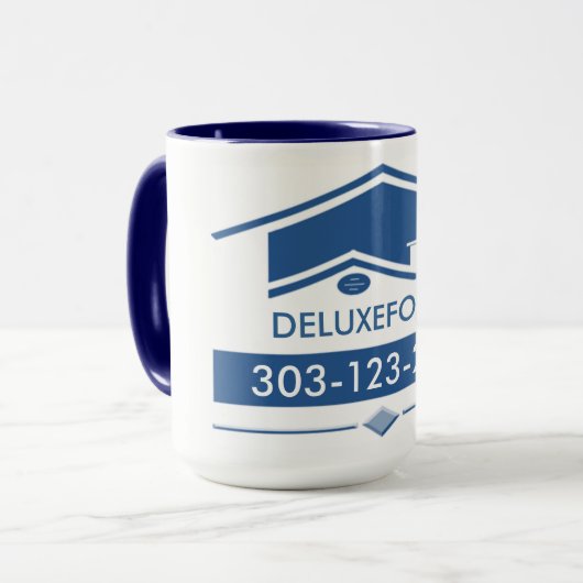 青い屋根 マグカップ (正面左)