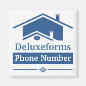 青い屋根 マグネット (正面)