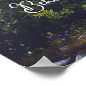 青い山々の頂上と谷 ポスター (角)