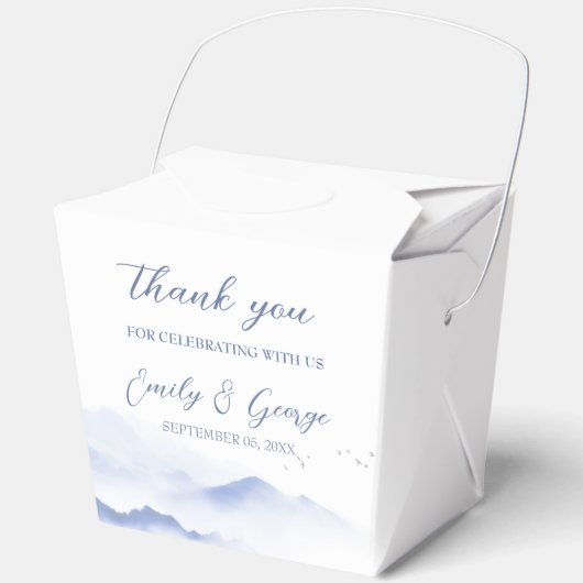 青い山と結婚鳥 フェイバーボックス (正面)