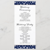 青い山と針葉樹の結婚式プログラム プログラム (裏面)