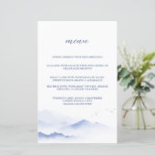 青い山と鳥結婚のメニュー (スタンド正面)