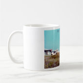 青い山のビーチ コーヒーマグカップ (左)