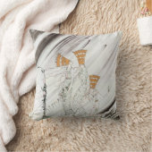 青い山の三人の王女 by Kay Nielsen クッション (ブランケット)