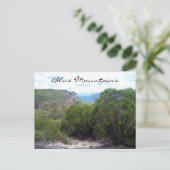 青い山の低木 ポストカード (スタンド正面)