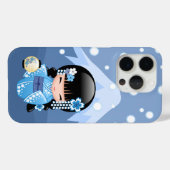 青い山の芸者さん　冬のこけし人形 Case-Mate iPhoneケース (裏面 (横))