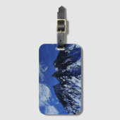 青い山の荷物タグ ラゲッジタグ (正面縦)