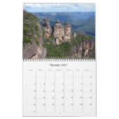 青い山2025 カレンダー (1月 2027)