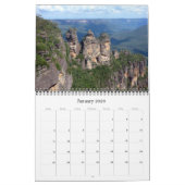 青い山2025 カレンダー (1月 2026)