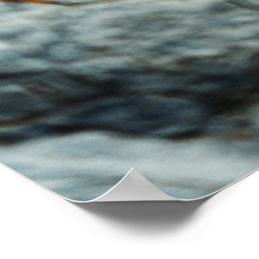 青い岩 ポスター (角)