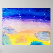 青い岩 – ポスター (正面)