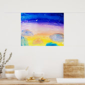 青い岩 – ポスター (キッチン)