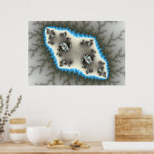 青い島々 – フラクタルポスター ポスター (キッチン)