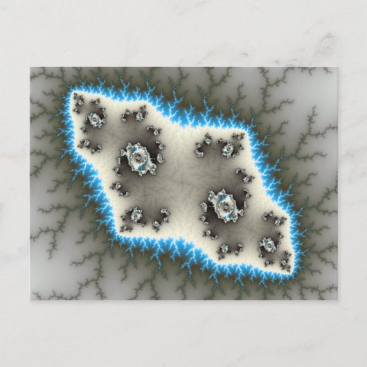 青い島 – フラクタルポストカード ポストカード (正面)