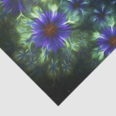 青い嵐のフラクタル花の目 薄葉紙 (詳細)