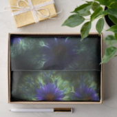 青い嵐のフラクタル花の目 薄葉紙 (ギフト)