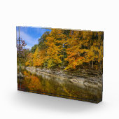 青い川の秋 フォトブロック (右)