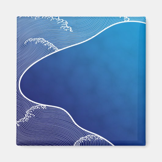 青い川 マグネット (正面)