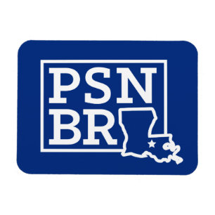 青い州の磁石のPSNのBRの白 マグネット