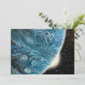 「青い巨人」惑星グリーティングカード カード (スタンド正面)