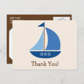 青い帆船, 海事; ありがとうございます ポストカード (正面/裏面)