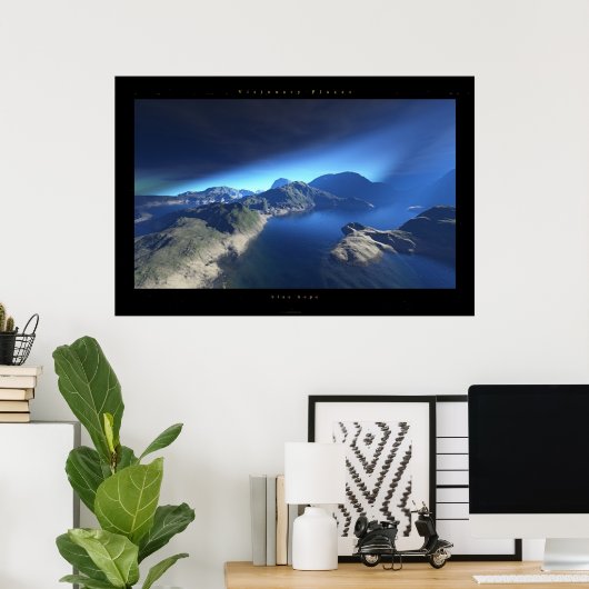 青い希望 ポスター (ホームオフィス)