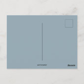 青い帯とボンネットイースターグリーティングの女の子 ポストカード (裏面)