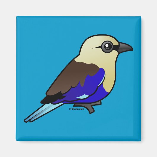 青い帯のローラー マグネット (正面)