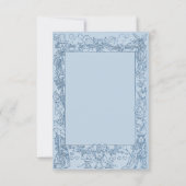 青い帽子屋の不思議の国のお茶会は感謝していしています サンキューカード (裏面)