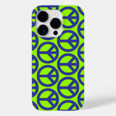 青い平和のサイン Case-Mate iPhoneケース (裏面)