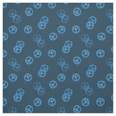 青い平和サイン ファブリック (見本)